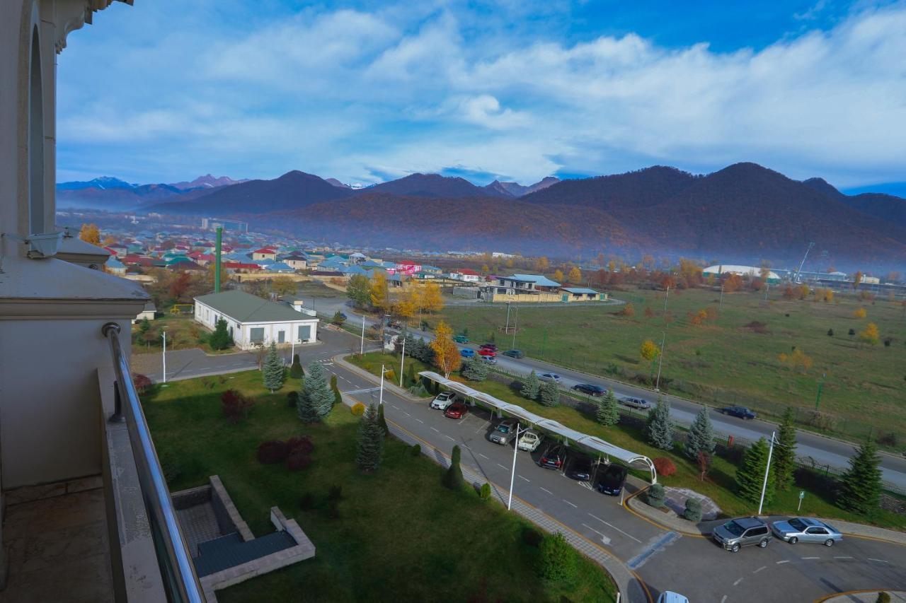 Gabala Garden Hotel Exteriör bild View of the town